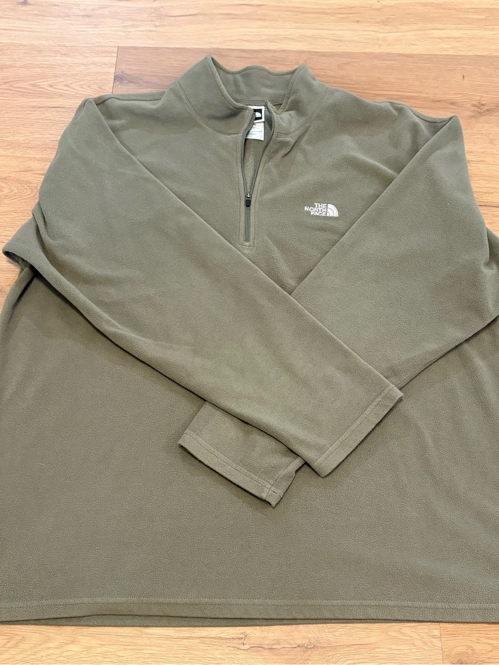 The North Face Men's Glacier 1/4 Zip Fleece Pullover Olive Green Size XL